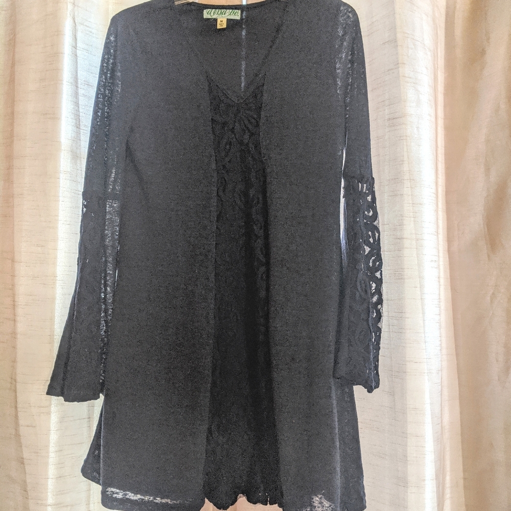 Dina be brand long sleeve mini sweater dress